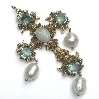 COLLIER CROIX ROCOCO