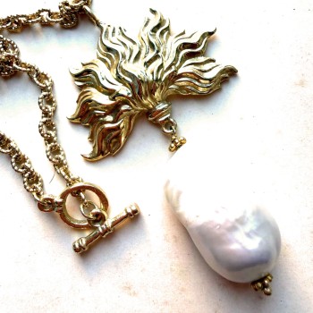 SAUTOIR FLAMA ROCAILLE