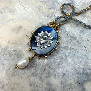 SAUTOIR CORPUS LABRADORITE